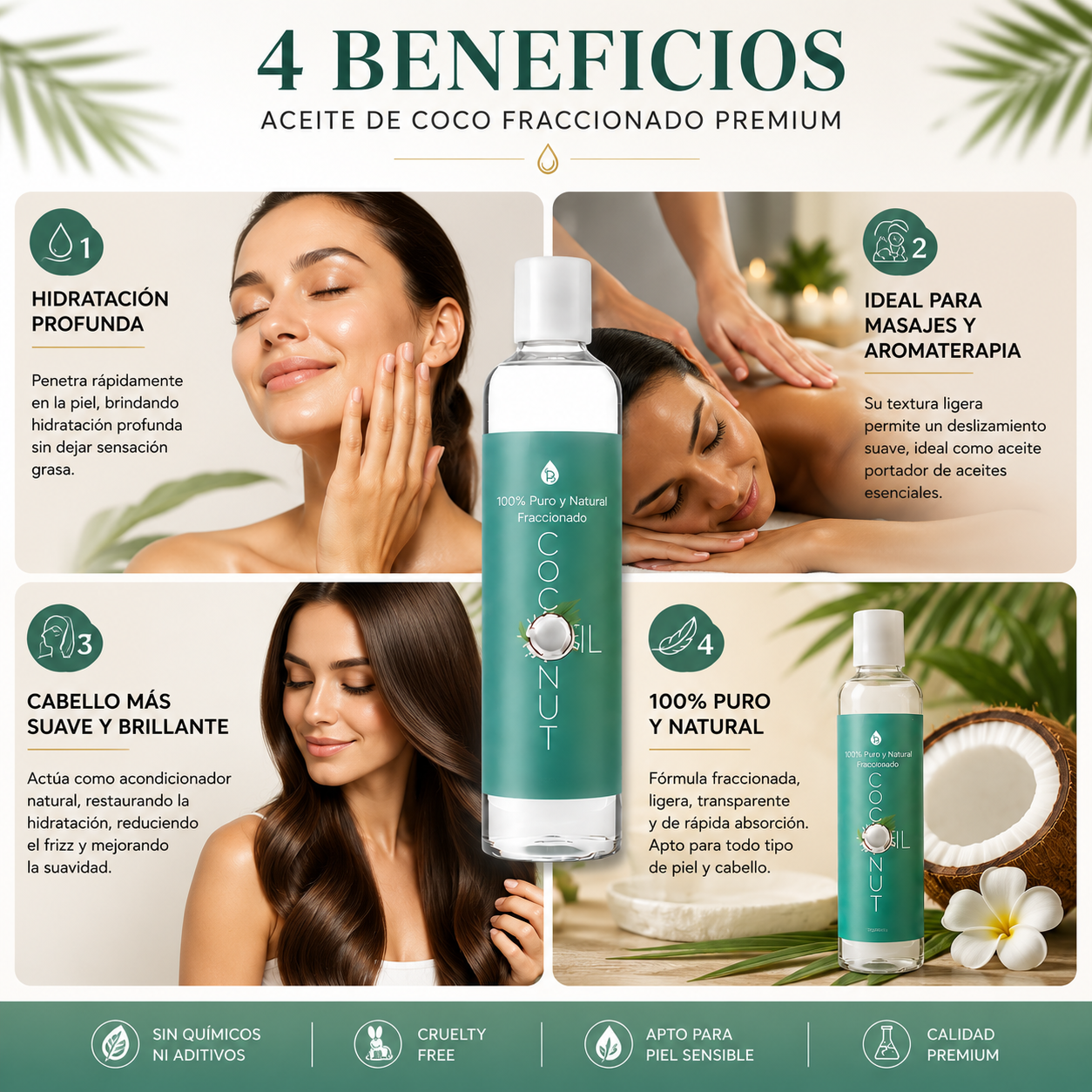 Aceite de Coco Fraccionado 237ml